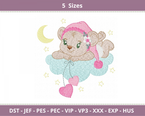 Cute baby Embroidery Design-5 Sizes-Instant Download Online