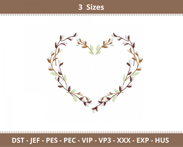 Creative Heart Machine Embroidery Designs-3 Sizes-instant download