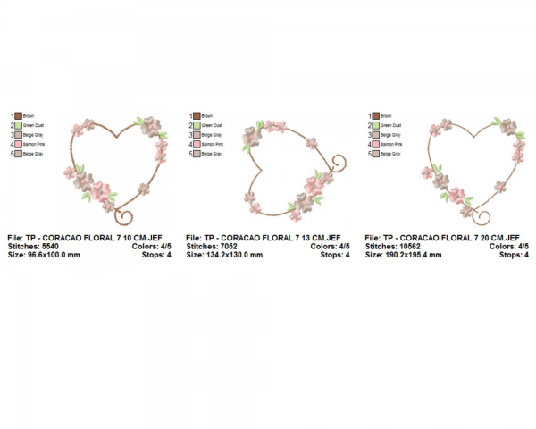 Creative Heart Machine Embroidery Designs-3 Sizes-instant download