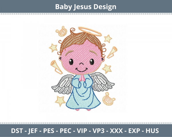 Baby Jesus Machine Embroidery Designs