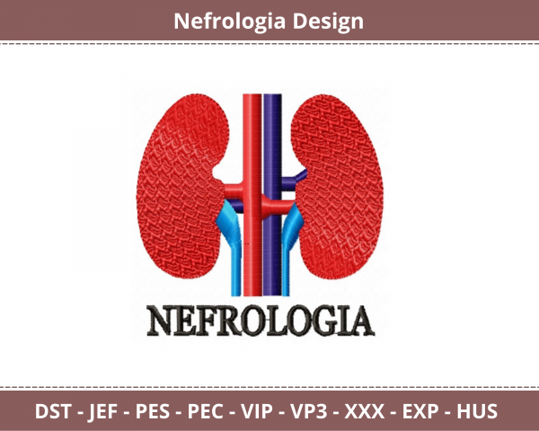 Nephrology Machine Embroidery Designs-instant download