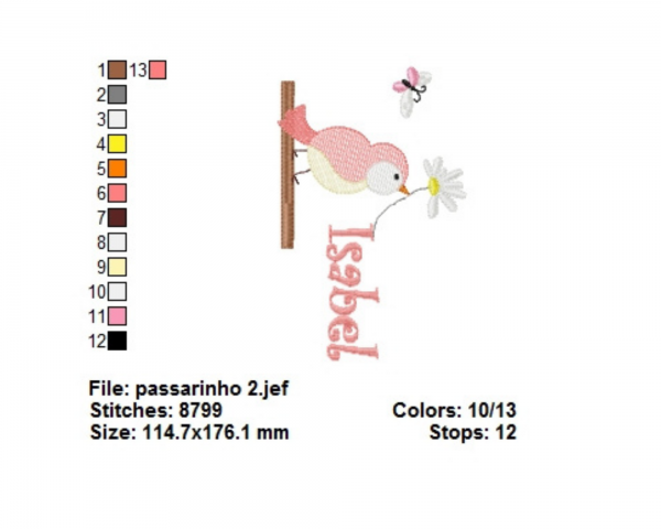 Creative Bird Machine Embroidery Designs-instant download