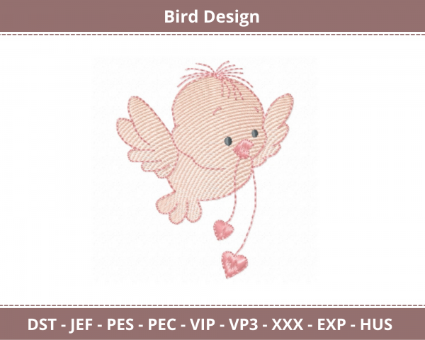 Bird Machine Embroidery Designs-instant download