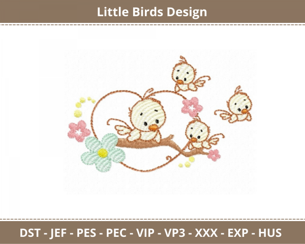 Little Bird Machine Embroidery Designs
