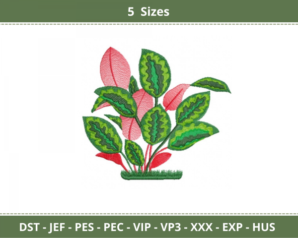 Creative Leaf Machine Embroidery Designs-5 Sizes-instant download