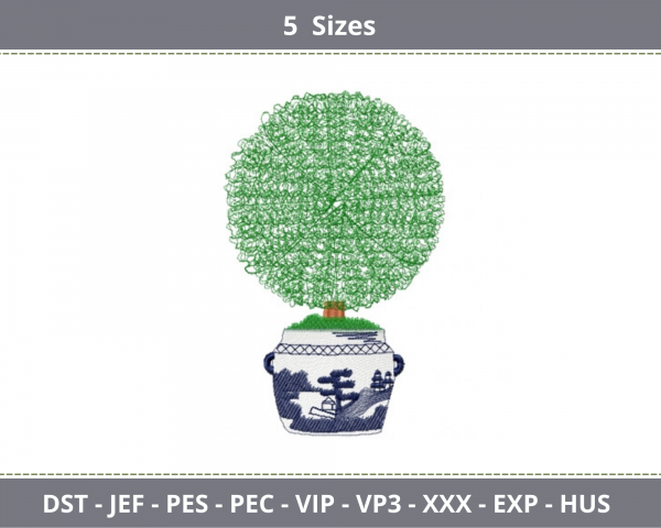Creative tree Machine Embroidery Designs-5 Sizes-instant download