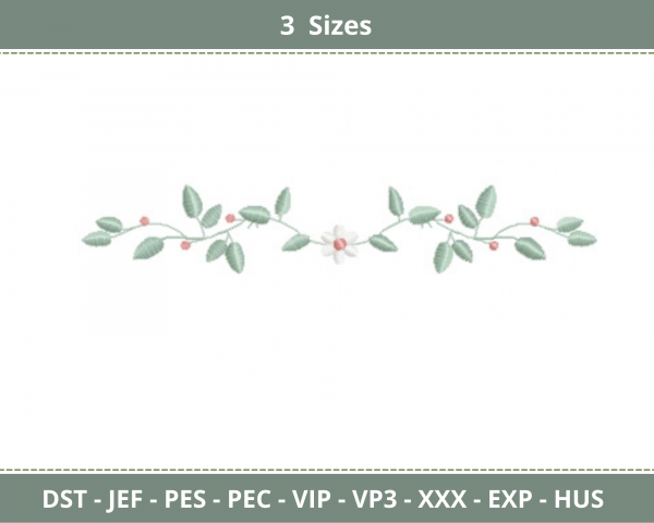 Creative Leaf Machine Embroidery Designs-3 Sizes-instant download