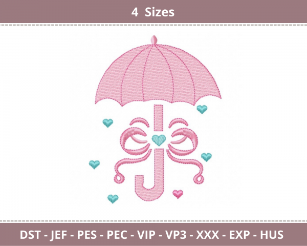 Creative Umbrella Machine Embroidery Designs