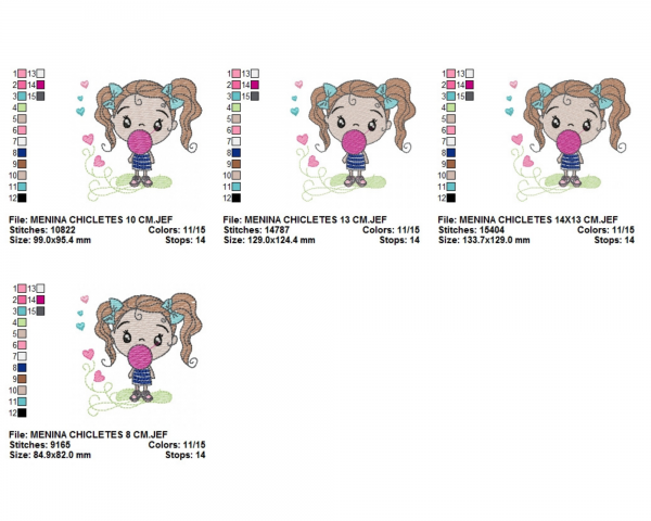 Naughty Girl Machine Embroidery Designs-4 Sizes-instant download