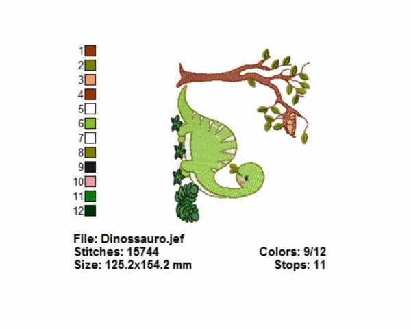 Dinosaur Machine Embroidery Designs-instant download