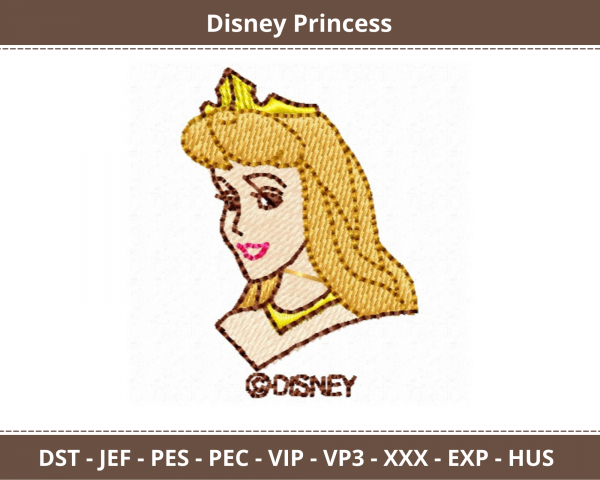 Disney Princess Machine Embroidery Designs-1 Size-instant download