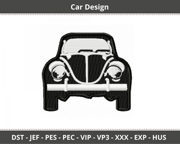 Car Machine Embroidery Designs-1 Size-instant download
