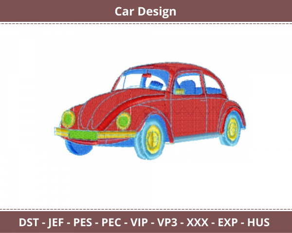 Car Machine Embroidery Designs-1 Size-instant download