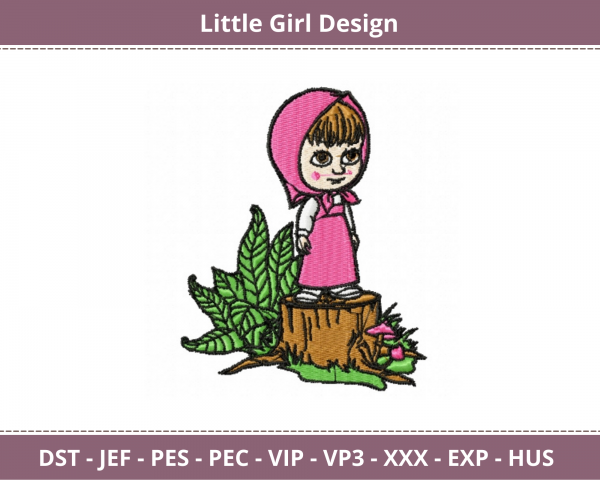 Little Girl Machine Embroidery Designs