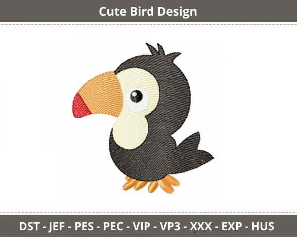 Bird Machine Embroidery Designs-1 Size-instant download