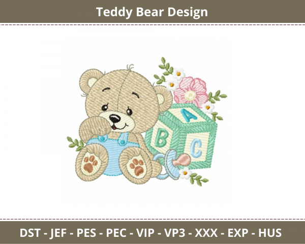 Teddy Bear Machine Embroidery Designs