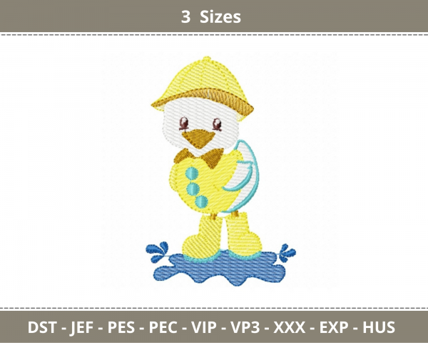 Duck Machine Embroidery Designs-3 Sizes-instant download