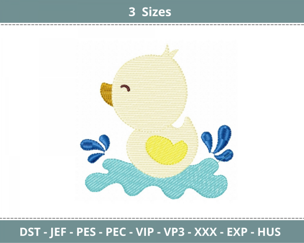 Duck Machine Embroidery Designs-3 Sizes-instant download