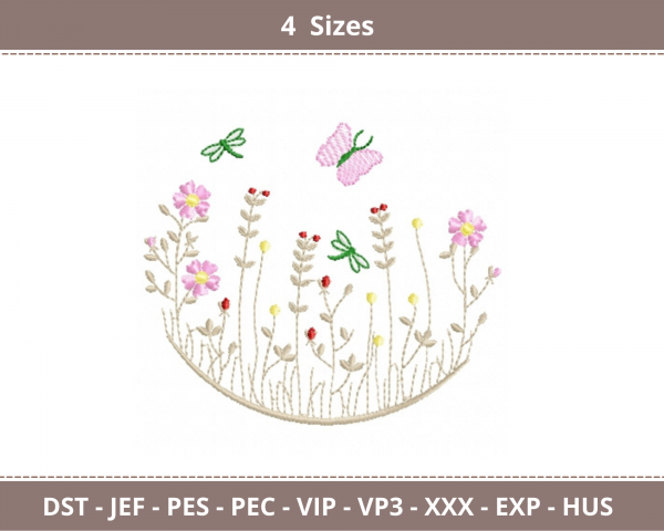 Creative Garden Machine Embroidery Designs-4 Sizes-instant download