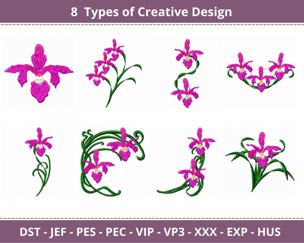 Creative Machine Embroidery Designs-8  Types-instant download