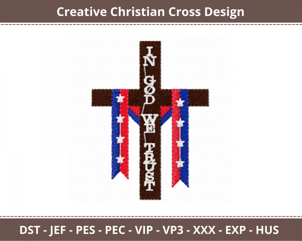 Christian Cross Machine Embroidery Designs