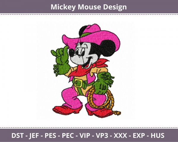 Mickey Mouse Machine Embroidery Designs