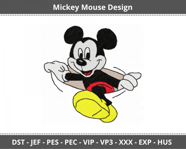 Crazy Mickey Machine Embroidery Designs
