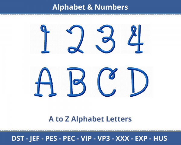 Bumble Bee Alphabet & Numbers Machine Embroidery Designs