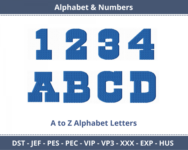 Cowboy Alphabet & Numbers Machine Embroidery Designs