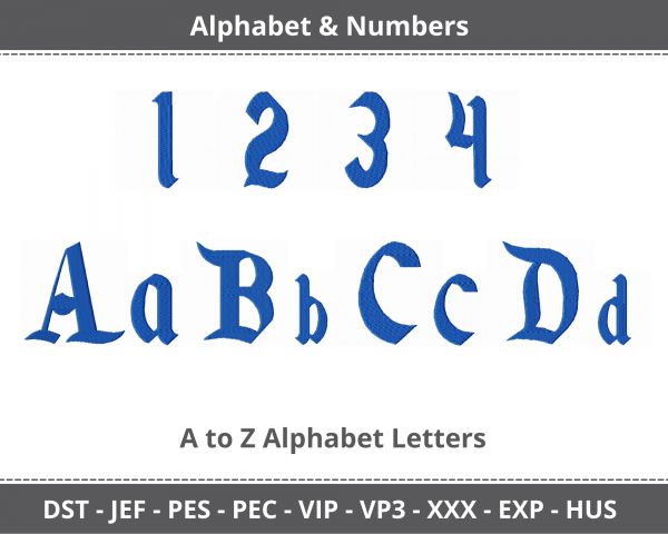 Disney land Alphabet & Numbers Machine Embroidery Designs