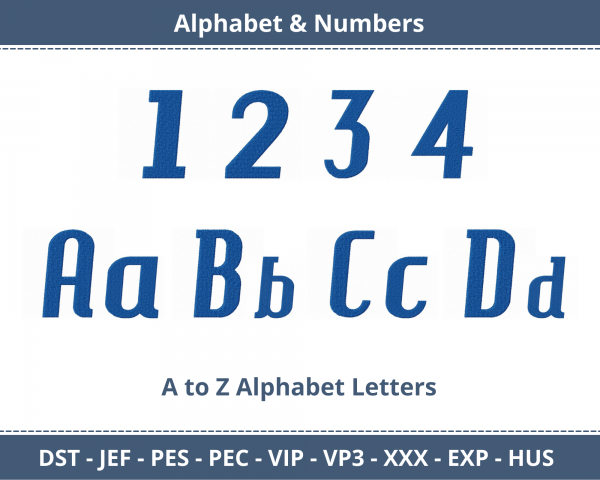 Hamburger Heaven Alphabet & Numbers Machine Embroidery Designs