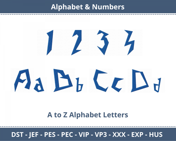 Napping Cat Alphabet & Numbers Machine Embroidery Designs