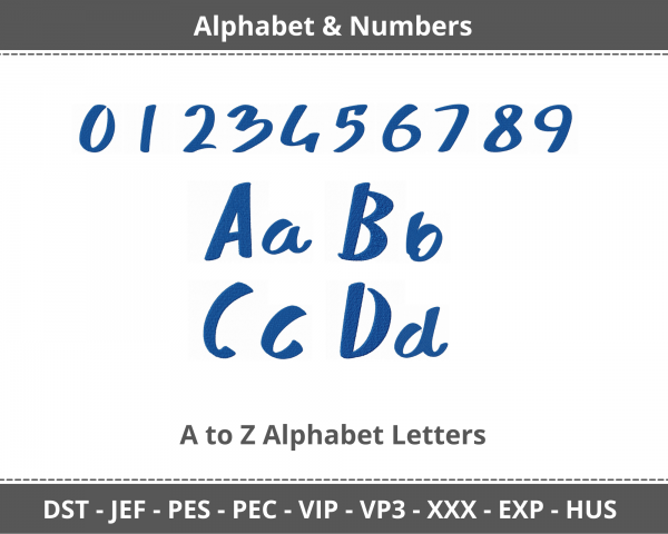 Sharky Spot Alphabet & Numbers Machine Embroidery Designs
