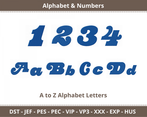 Tutti Paffuti Alphabet & Numbers Machine Embroidery Designs