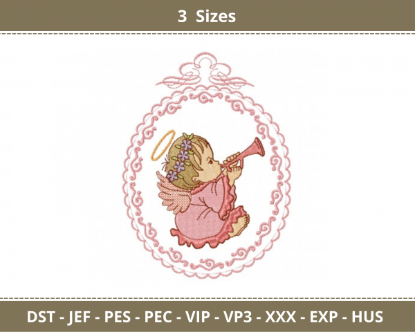 Cute Baby Machine Embroidery Designs-3 Sizes-instant download