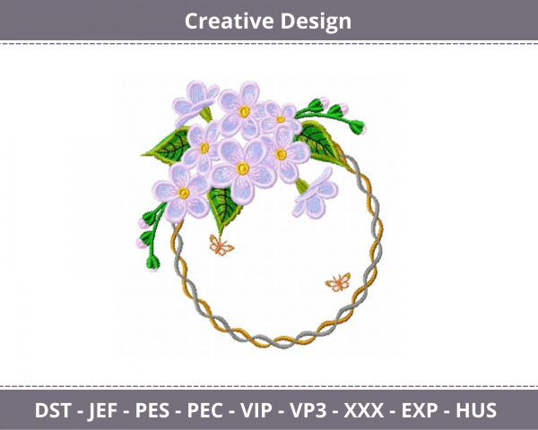 Creative Floral Machine Embroidery Designs