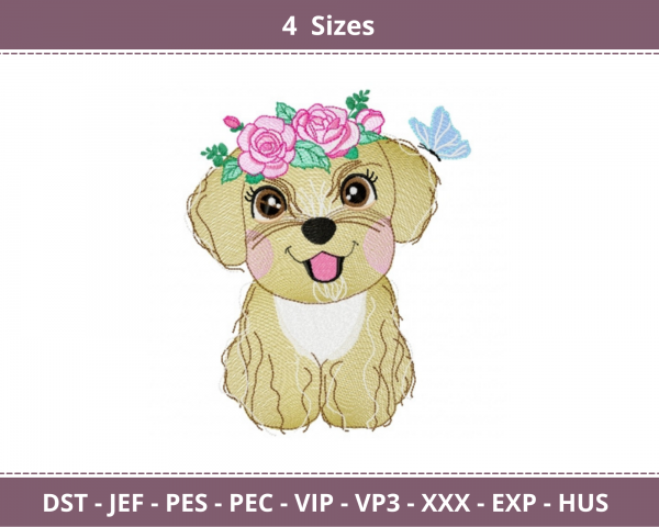 Cute Puppy Machine Embroidery Designs