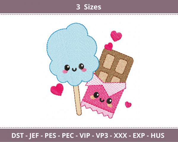 Candy Machine Embroidery Designs-3 Sizes-instant download