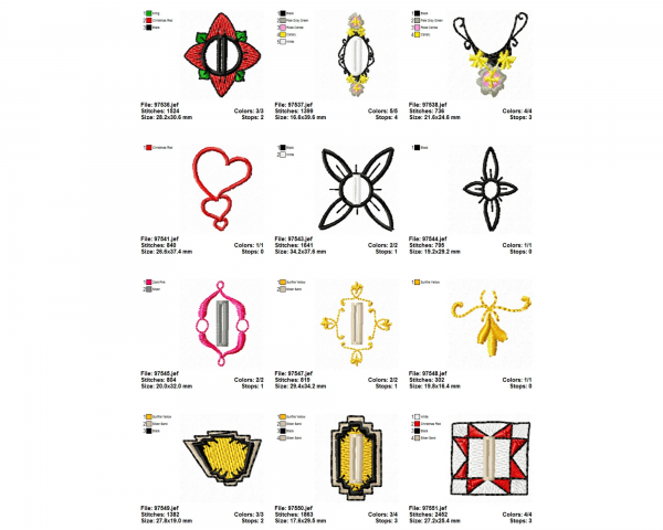 Creative Machine Embroidery Designs-29 Types-instant download
