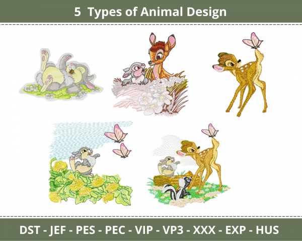 Animal Machine Embroidery Designs