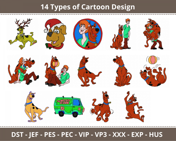 Scooby Doo Machine Embroidery Designs