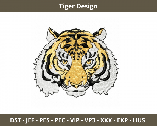 Tiger Machine Embroidery Designs