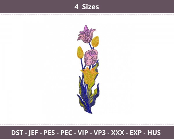 Creative Flower Machine Embroidery Designs-4 Sizes-instant download
