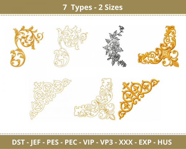 Creative Machine Embroidery Designs-2 Sizes-7 Types-instant download