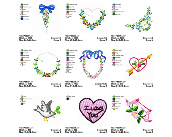 Creative Machine Embroidery Designs-1 Size-25 Types-instant download