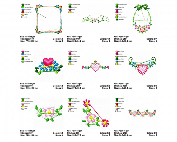 Creative Machine Embroidery Designs-1 Size-25 Types-instant download