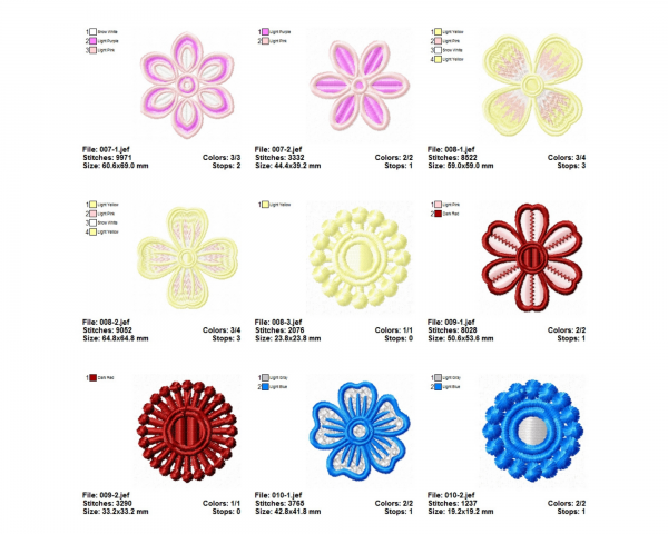 Creative Machine Embroidery Designs-1 Size-21 Types-instant download
