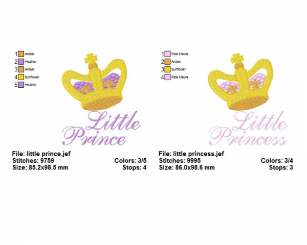 Creative Crown Machine Embroidery Designs-1 Size-2 Types-instant download