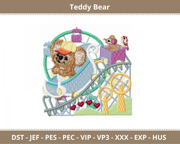 Teddy Bear Machine Embroidery Designs	