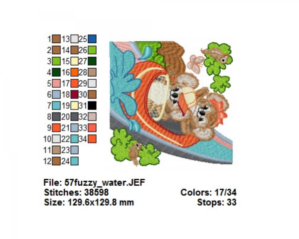 Crazy Teddy’s Machine Embroidery Designs-1 Size-instant download